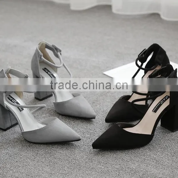 Zm50080b 2017 Europe Chunky High Heel Shoes New Style Ladies Sandals Shoes photo-3