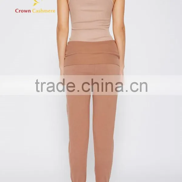 Women Round Neck Cashmere Sleeveless Knitted Sweater Pullover photo-2