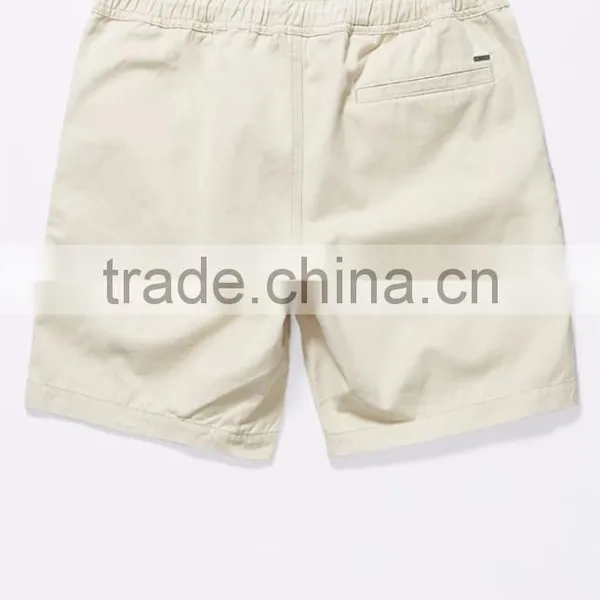 Solid Twill Drawstring Volley Shorts photo-2