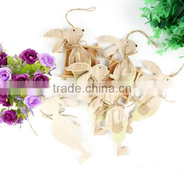 Wood Easter Rabbit Plywood Party Decorations For Home Decorations photo-2