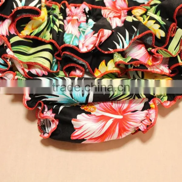 Backless Bodysuit Wholesale Ruffles Cotton Outfit Headbands Baby Romper Design photo-5