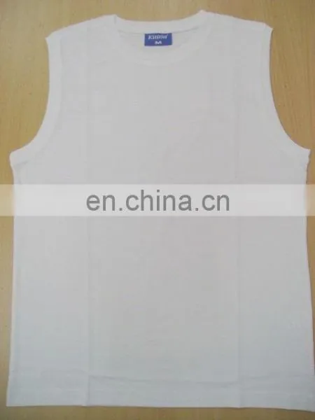 100% Cotton Men's Sleeveless Tshirts.
