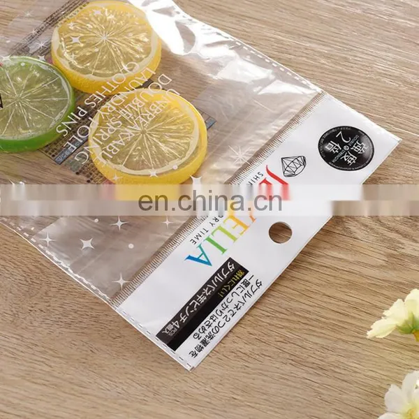 Clear OPP Plastic Packing Bags With Header and Self Adhesive for Commodity photo-2