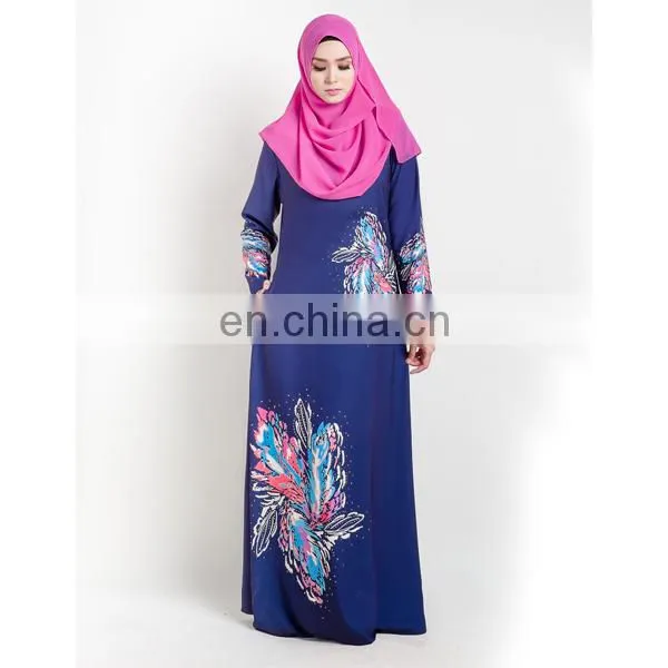 China Supplier Best Quality Fashion Digital Printing Maxi Dresses Long Women photo-3