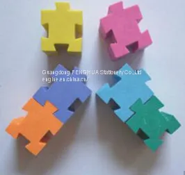 Hot Selling Puzzle Eraser with Custom Color