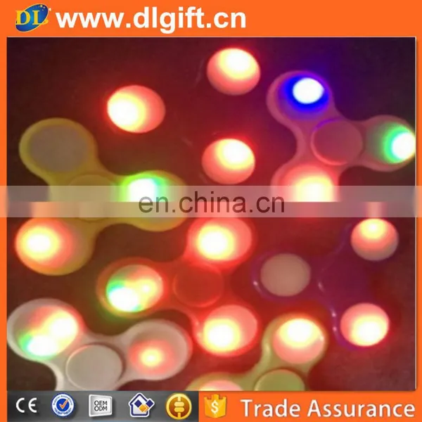 2017 New Three Colors LED Light Hand Spinners Fidget Spinner Triangle Finger Spinning Top Decompression Fingers Toys DHL photo-2