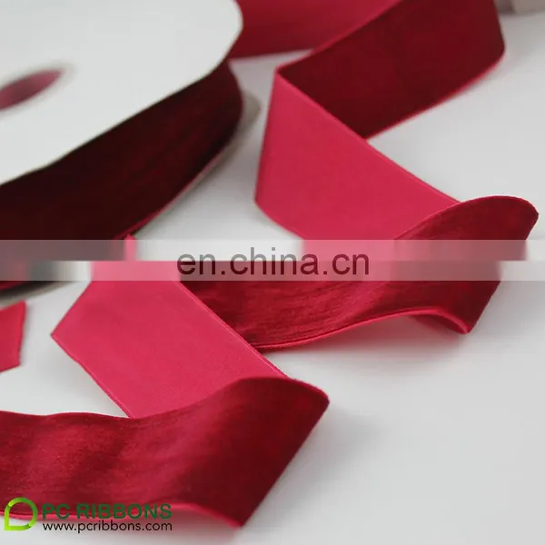 Luxury Red Velvet Ribbon for Elegant Wine Bottle