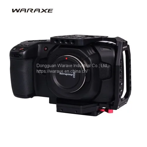 WARAXE QR Полу-клетка для камеры Blackmagic Design Pocket Cinema Camera 4K (BMPCC 4K) с встроенной QR-пластиной 4510