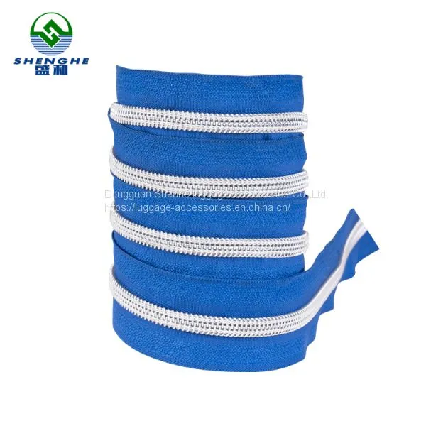 Upscale Travel Suitcase Accessories and Bag Parts Gold Teeth 5 10 Plain Long-shaped Zipper