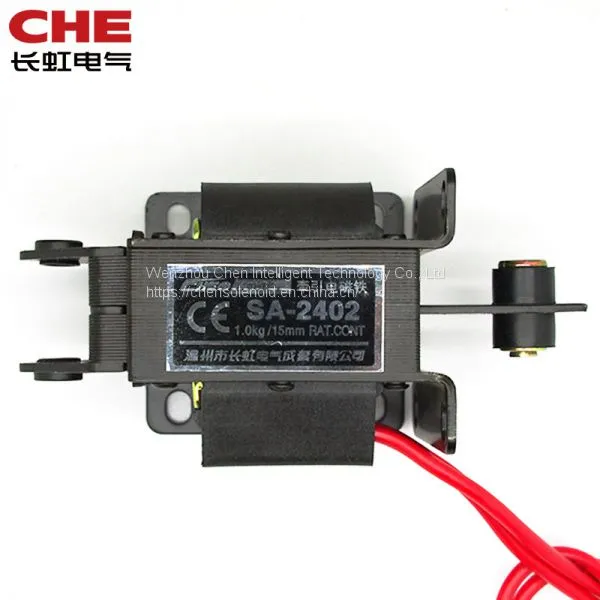 SA-2402 1.0kgf 9.8N 15mm Push Pull Type Attractive Linear AC Solenoid Electromagnet for Vending Machine photo-2