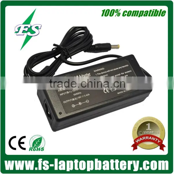 Replacement 5.5*1.7mm 65W 19V 3.42A Adapter for Acer Laptop Chargers With 3prong