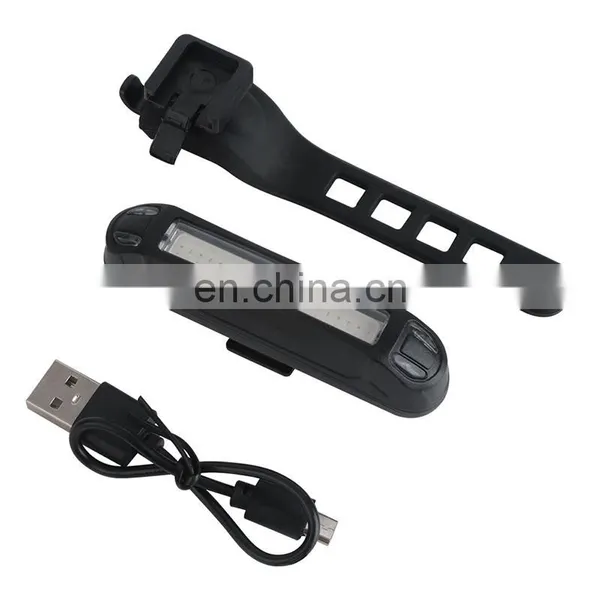 New Bicycle Tail Light Truck Tail Light Usb Charging Mountain Bike Red And Blue Safety Warning photo-5