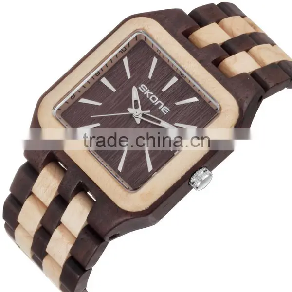 Sandal Wood Men Work Luxury Watch With Calendar photo-5