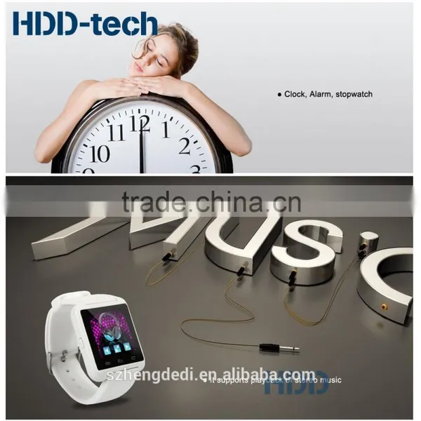 2015 Hot Selling Touch Screen Smart Watch Phone U8 Android Smart Watch Factory With Good Quality photo-2