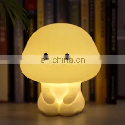 Silicone Gel Night Light Bedroom Bedside Eye Protector Sleeping Lamp Energy-saving Plug-in Table Lamp photo-4