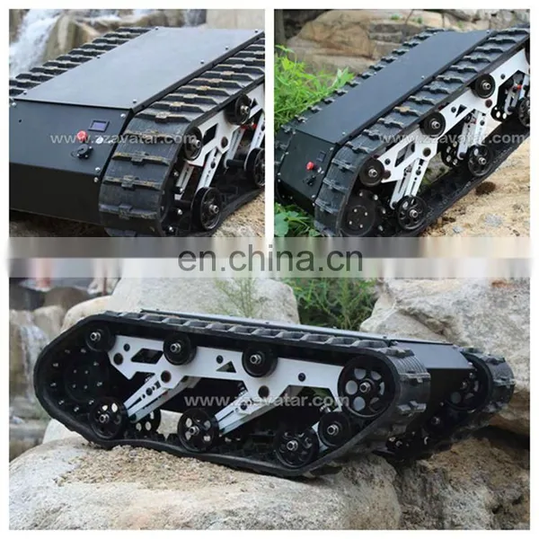 High Torque Brushless Motor AVT-9T Rubber Crawler Robot Chassis Commercial Robot Rescue Robot Good for Inspection, Exploration photo-5