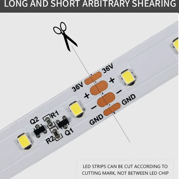 High Bright Dc36v SMD 2835 Led Strip Flexible Warm White/ Natural White/ White 64led 2835 Led Strip Light photo-5