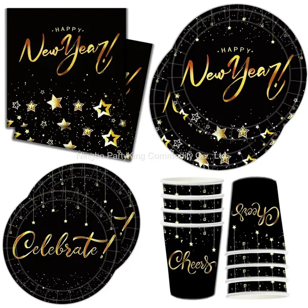 Ningbo PartyKing Christmas and New Year Party Decorations Party Tableware Set photo-5