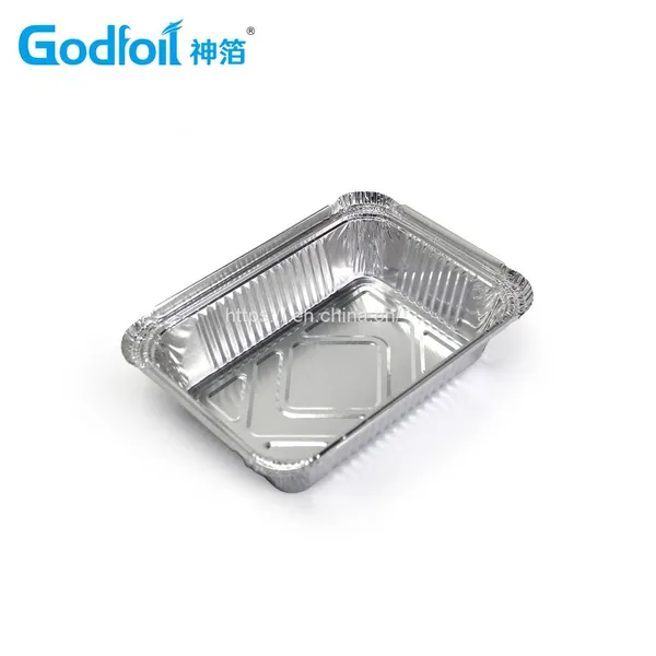 Rectanglar Aluminum Foil Container Wrinkle Wall Container photo-3