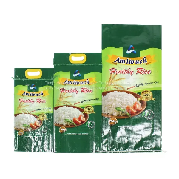 Colorful Lamininated pp Woven Bags 10kg Plastic Shopping Bags photo-3