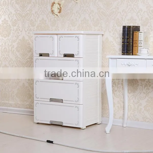 Houseware Colorfur Simple Design 4-Layer Plastic Drawers photo-3