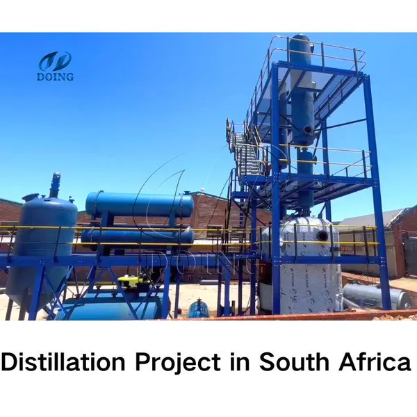 Waste Motor/engine Oil/ Pyrolysis /crude Oil to High Quality Diesel Distillation Refinery Plant photo-4