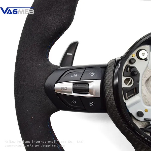 For BMW F30 F10 F20 F22/23/44/F32/F33/36 Alcantara Leather Carbon Fiber MultiFunctional Steering Wheel Assembly photo-3