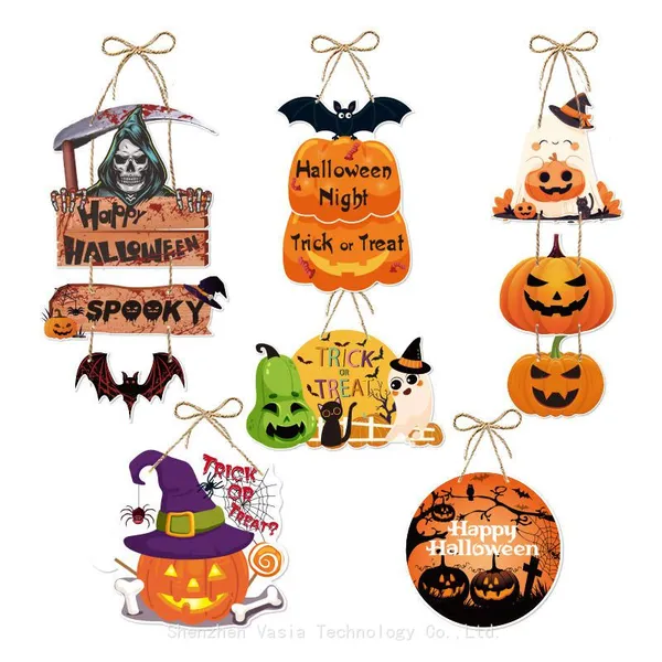 Customizable Halloween Door Hangings - Scary & Cute Styles, for Event Planners & Retailers photo-4