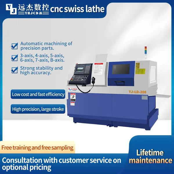 Swiss Type Automatic Double Spindle CNC Lathe Machine for Sale photo-3