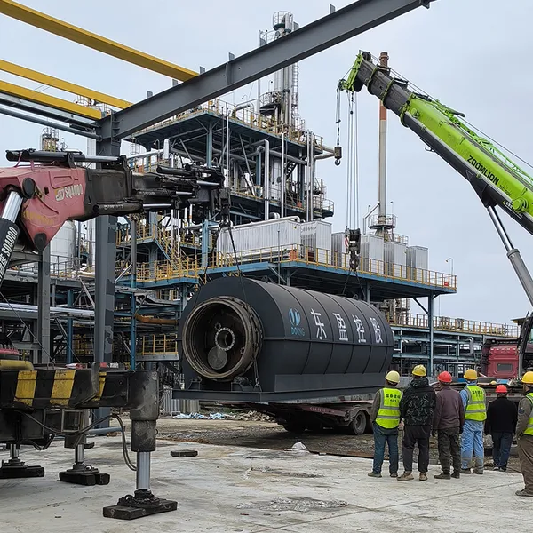 DOING Company Environmental Friendly 100kg-50T/Day Waste Tyre to Fuel Oil Pyrolysis Plant photo-5