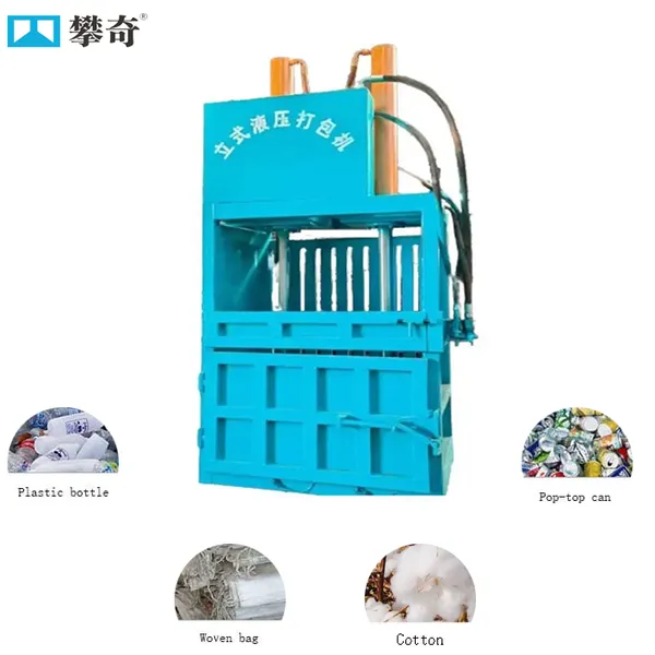 Vertical Hydraulic Baler Waste Tire Baler Textiles Hydraulic Baler for Recycling Centers photo-2