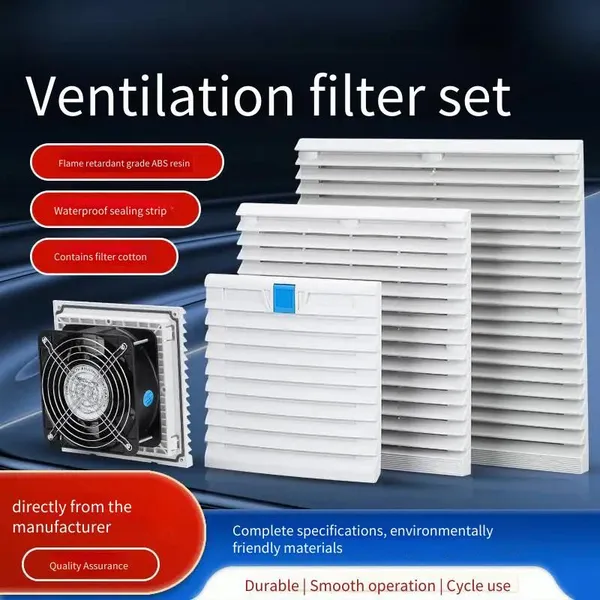 Axial Flow Fan Ventilation Filter Screen Set, Dust-proof and Heat-dissipating Fan Louver Mesh Cover for Cabinets, Electrical Control Distribution Boxes. Zl-801, 801.230 photo-5