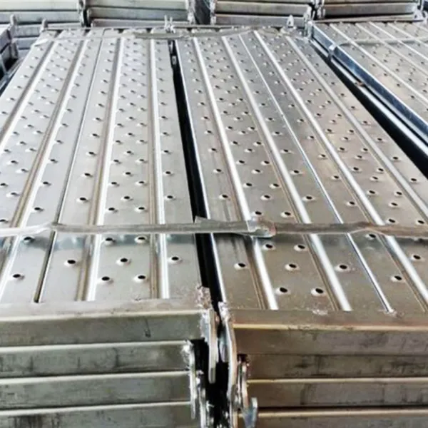 Galvanized Steel Scaffold Board 1.5mm Thickness Hot-Dip Galvanized With Anti-Slip Holes for Construction photo-3
