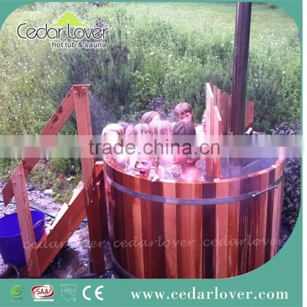 Elegant Outdoor Stove Round Tube Wooden Barrel photo-2