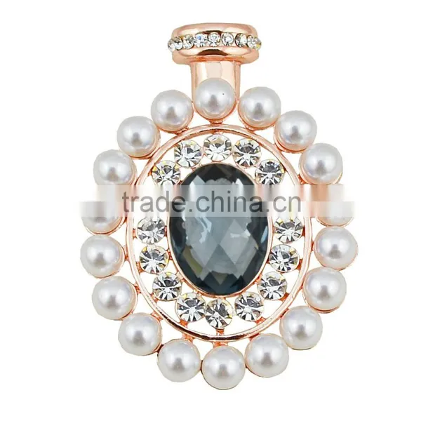 Women Luxury Rhinestone Brooch Wholesale Fashion Elegant Pearl Brooches photo-3