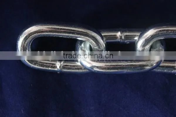 Short Link Welded Chain, Blue/black Plastic Spools, Zinc Plated Chain photo-2