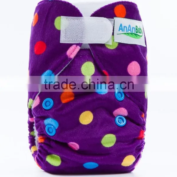 Snaps Closure Cloth Newborn Baby Diapers Machine Washable Covers photo-6