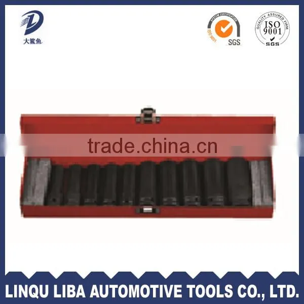 10 pc 3/4'' Dr . Standard Short Impact Socket Set photo-4