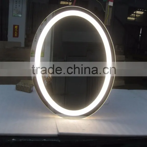 Hot Sale Modern Round Illuminated Frameless Bathroom Led Lighted Makeup Mirror photo-4