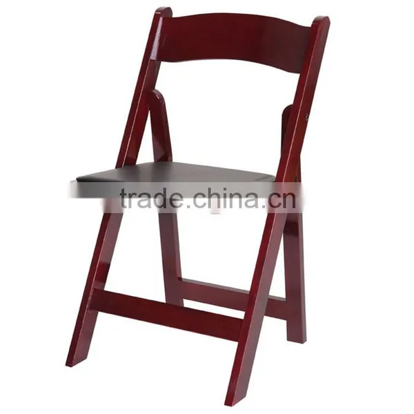 Solid Wooden Beech Wood Chair Wooden Folding Chair photo-4
