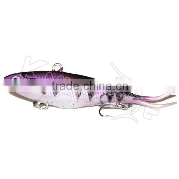 New Fishing Lure Sinking Plastic Soft Vibe Hook Lures , Lead Jig Bait,metal Jigging Lure photo-2