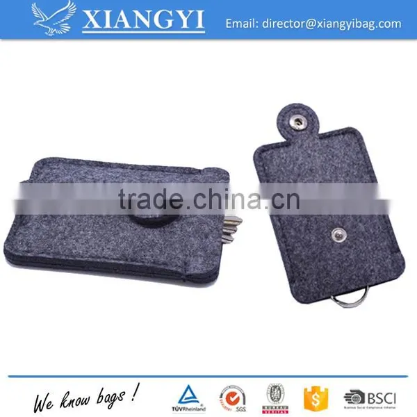 Cheap Promotion Fancy Smart Colorful Felt Key Case Bag Key Chain Mini Bag Key Holder Supplier's Choice photo-2