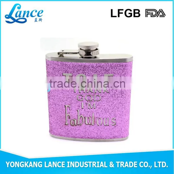 Customer Logo Printed Wholesale Bottle of Red Wine Hip Flask photo-5