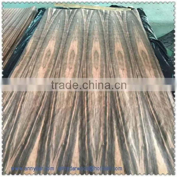 China Veneer Company Wood Veneer Wholesale Decorative Veneer Macasar Ebony