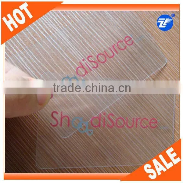 High Quality CR80 CMYK Printing Pvc Transparent Business Card photo-2