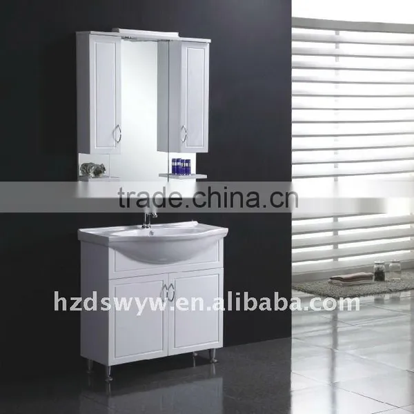 Mdf White Bathroom Floor Standing Bathroom Cabinet