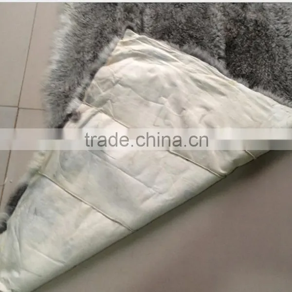 China Wholesale Chinchilla Rabbit Fur Skin Plate for Coat photo-2