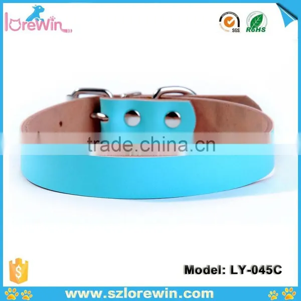 5 Color Options Cheap Personalised Leather Dog Collars photo-5