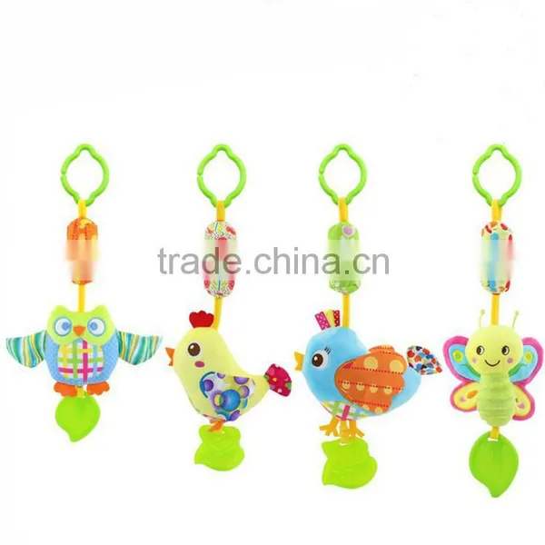 Plush Baby Hanging Squeeze Rattle Teether Toy photo-5