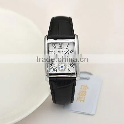Best Selling EYKI Brand Wrist Watch Couple High Grade Leather Hand Clock Unisex photo-3